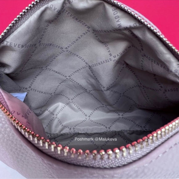 NWT 3 pcs! Steve Madden Bparker Crossbody Purse Handbag Color Mushroom Taupe - Picture 11 of 11